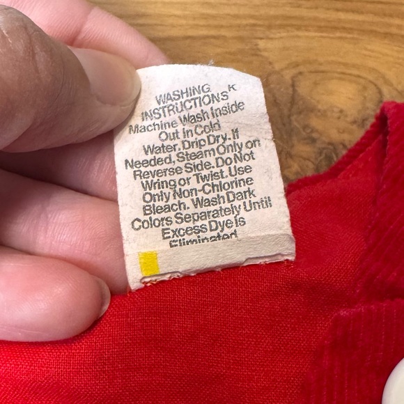 Vintage Romper Kid’s 3-6 Months “Kids Air Club” Airplane Red Corduroy - Picture 5 of 7